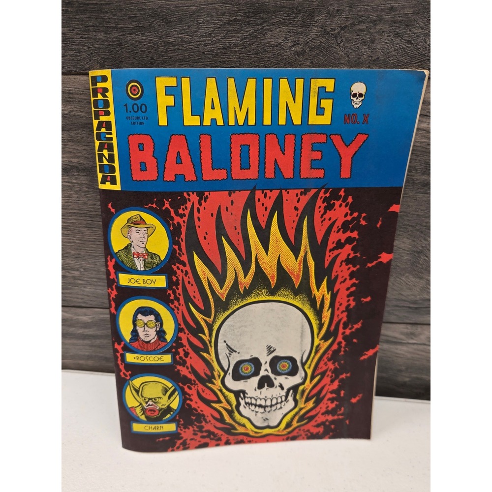 Flaming Baloney No. X Propaganda Obscure Ltd Edition Underground Comic Joe Boy